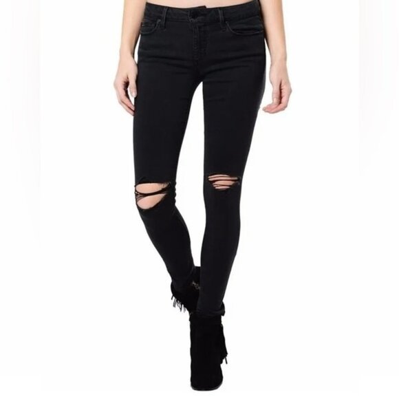 Joe's Jeans skinny jeans Brie Flawless Vixen Ankle Black Distressed Denim - Picture 15 of 15